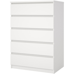 Florence Naia 5 Drawer White Chest of Drawers - Furniture To Go - Wilko - thumbnail 5