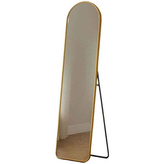 Neo Copper Metal Frame Full Length Mirror 40 x 150cm - Size: 40 x 150 x 2cm - Gold - Wilko - image 1
