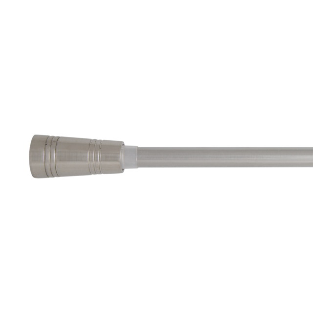 Verona 120 to 210cm Extendable Polished Steel Curtain Pole - Wilko - image 1