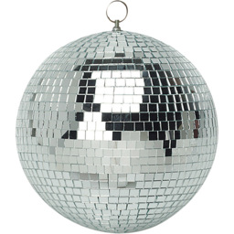 FX Lab Silver Mirror Ball 10 inch - Size: 25 x 25 x 25cm - FXLAB - Wilko