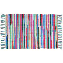 Allure Home Fashions Chindi Recycled Rag Rug with Fringe 50 x 80cm - Multi - Wilko - thumbnail 1