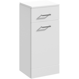 nuie Mayford Gloss White Floor Standing Laundry Basket - Size: 765 x 330 x 350mm - Wilko - thumbnail 3
