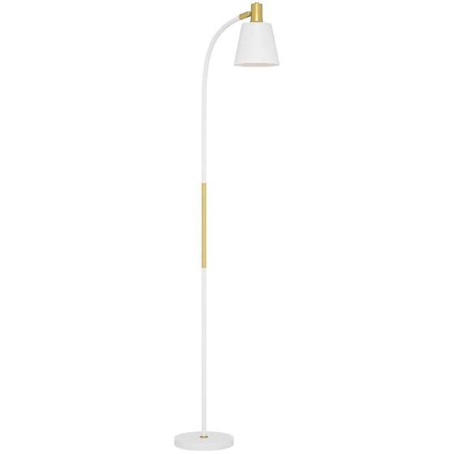 Portland White Adjustable Spotlight Reading Floor Lamp - Size: 160 x 21 x 49cm - Wilko - image 1