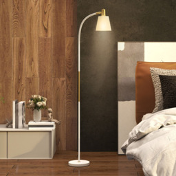 Portland White Adjustable Spotlight Reading Floor Lamp - Size: 160 x 21 x 49cm - Wilko - thumbnail 3