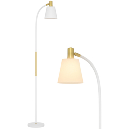 Portland White Adjustable Spotlight Reading Floor Lamp - Size: 160 x 21 x 49cm - Wilko - thumbnail 4