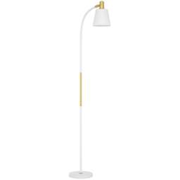 Portland White Adjustable Spotlight Reading Floor Lamp - Size: 160 x 21 x 49cm - Wilko - thumbnail 1