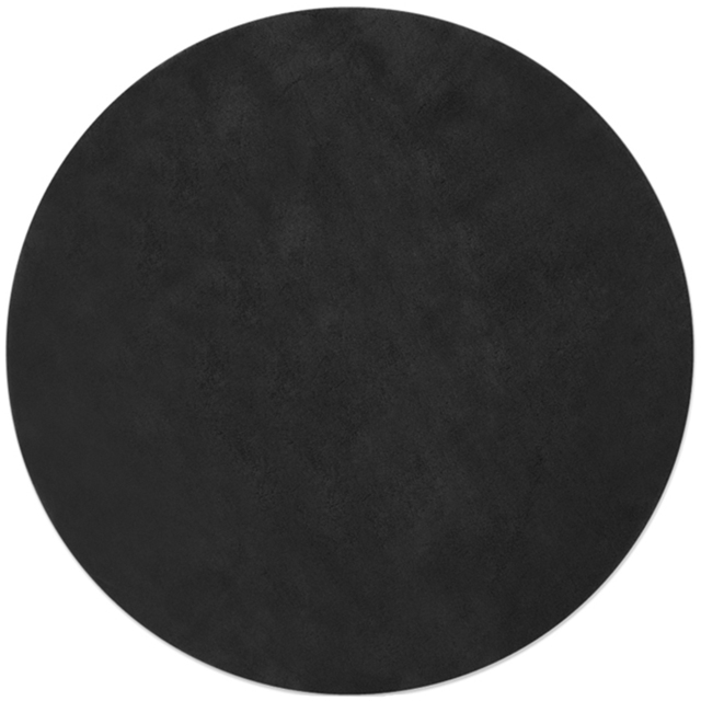 tectake Zonelle Black Short Pile Ultra Soft Rug 120 x 120cm - Size: 66 x 57 x 146cm - Silver - Wilko - image 1
