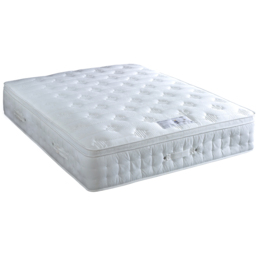 Anti Bed Bug Small Double 1500 Pocket Sprung Foam Pillow Top Mattress - White - Bedmaster - Wilko - thumbnail 1