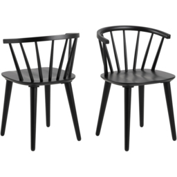 Florence Ida Set of 2 Black Dining Chair - Furniture To Go - Wilko - thumbnail 5