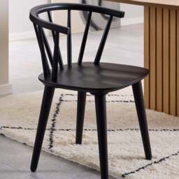 Florence Ida Set of 2 Black Dining Chair - Furniture To Go - Wilko
