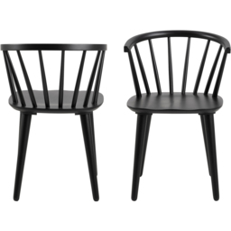 Florence Ida Set of 2 Black Dining Chair - Furniture To Go - Wilko - thumbnail 3