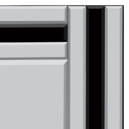Dalton Triple Edge Black All Glass Full Length Mirror 174 x 85cm - MirrorOutlet - Wilko - thumbnail 6