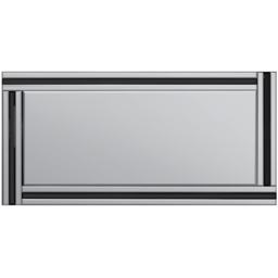 Dalton Triple Edge Black All Glass Full Length Mirror 174 x 85cm - MirrorOutlet - Wilko - thumbnail 4