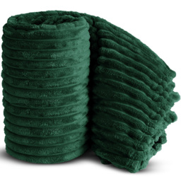 Velosso Bellissima Emerald Plush Throw 305 x 305cm - Size: 305 x 305 x 1cm - Wilko - thumbnail 4
