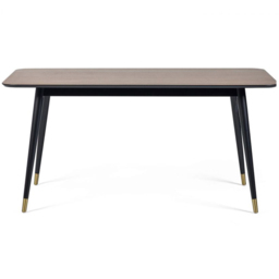 Julian Bowen Findlay Rectangular Table with Set of 4 Grey Hadid Chairs - Size: 4 Seater - Brown - Wilko - thumbnail 4