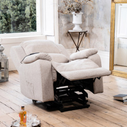 Artemis Home Marldon Beige Massage and Heat Electric Recliner Chair - Size: Single - Cream - Wilko - thumbnail 4