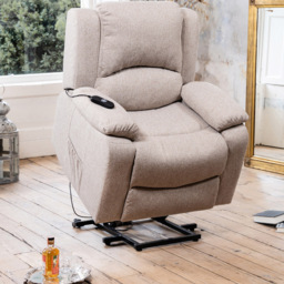 Artemis Home Marldon Beige Massage and Heat Electric Recliner Chair - Size: Single - Cream - Wilko - thumbnail 6