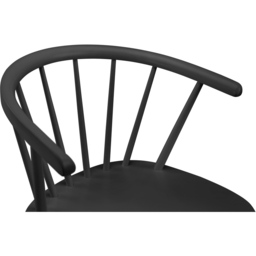 Julian Bowen Modena Set of 2 Black Dining Chair - Wilko - thumbnail 6