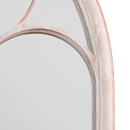 MirrorOutlet Somerley Chapel Arched Garden Mirror 150 x 81cm - Size: 150 x 81 x 3cm - Grey - Wilko - thumbnail 4