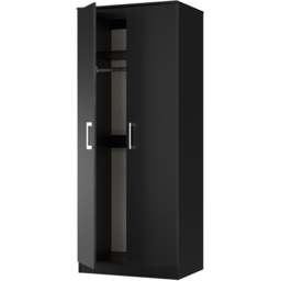Crowndale Devon 3 Piece Black Matt Bedroom Furniture Set - Wilko - thumbnail 5