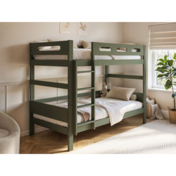 Flair Elijah Green Detachable Wooden Bunk Bed - Size: Single - Wilko - thumbnail 6