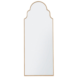 Furniturebox Clara Gold Moroccan Arch Metal Wall Mirror 150 x 60cm - Wilko - thumbnail 1
