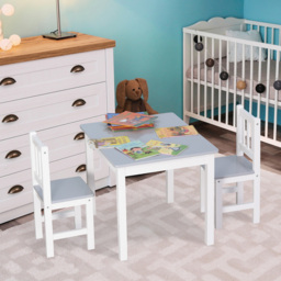Playful Haven 3 Piece Grey Kids Table and Chair Set - Size: 60 x 50 x 48cm - Wilko - thumbnail 6
