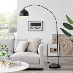 Furniturebox Adelaide Black Standing Lamp - Size: 35 x 110 x 198cm - Wilko - thumbnail 3