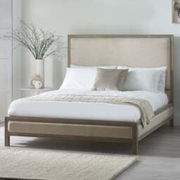 Julian Bowen Lucie King Size Cream Upholstered Bed Frame - Wilko