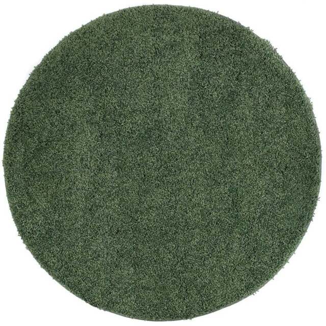 My Rug Forest Green Round Rug 100cm - Size: 100 x 100 x 2cm - Wilko - image 1