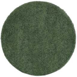 My Rug Forest Green Round Rug 100cm - Size: 100 x 100 x 2cm - Wilko - thumbnail 1