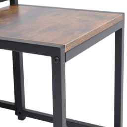 Living and Home Set of 3 Industrial Style Nest of Tables - Brown - Wilko - thumbnail 6