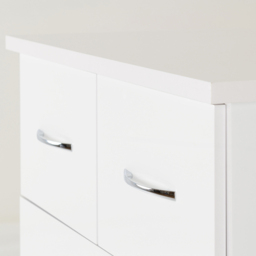 Seconique Nevada 5 Drawer White Gloss Chest of Drawers - Wilko - thumbnail 6