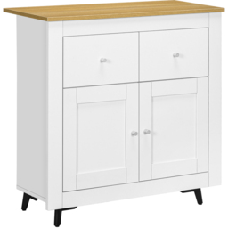 Portland 2 Door 2 Drawer White Sideboard - Wilko - thumbnail 3