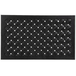 Esselle Home Reddish Black Rubber Doormat 45 x 75cm - Wilko - thumbnail 1