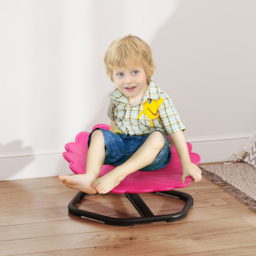 Tommy Toys Pink Kids Flower Shaped Swivel Sensory Spinning Chair - Size: 29 x 50 x 54cm - Wilko - thumbnail 6