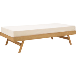 GFW Madrid Oak Wooden Trundle Day Bed - Size: Single - Brown - Wilko - thumbnail 4