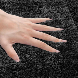 Velosso Linear Black Bath Mat Set - Size: 50 x 80 x 1cm - Wilko - thumbnail 5