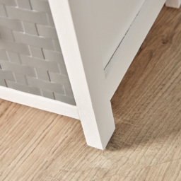 Home Source Crystal 3 Drawer White Grey Narrow Chest of Drawers - Wilko - thumbnail 5