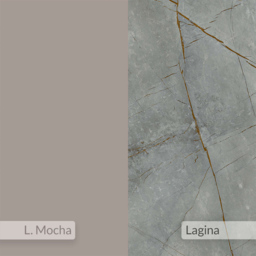 Decortie Piano Mocha Grey and Gold Marble Effect Tall Corner Bookcase - Multi - Wilko - thumbnail 7