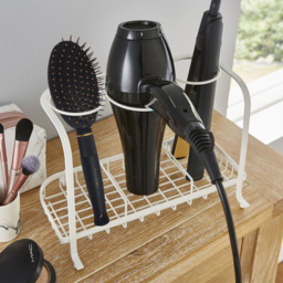 Ricomex Cream Hair Dryer and Straightener Holder - Size: 19.1 x 28.7 x 15.7cm - Wilko - thumbnail 3