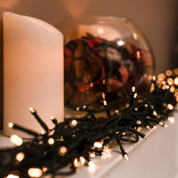 The Christmas Centre 200 Warm White LED Multifunction Green Cable String Light 20m - Size: 2000 x 0.5 x 1cm - Wilko - thumbnail 4