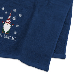 Noel Square Xmas Gonks Navy Hand Towel 2 Pack - Size: 66 x 41 x 1cm - Wilko - thumbnail 5