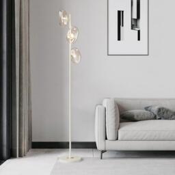 Jaelyn 3 Light Floor Lamp Cream - Wilko - thumbnail 4