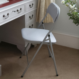 Harbour Housewares Set of 6 Black Fabric Padded Metal Foldable Chair - Wilko - thumbnail 1