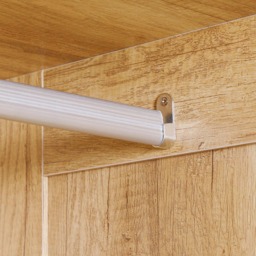Portland 2 Door 2 Drawer Natural Wardrobe - Size: 2 Door, 2 Drawer - Brown - Wilko - thumbnail 4