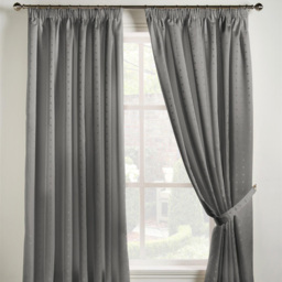 Alan Symonds Madison Silver Taped Top Curtains 117 x 229cm - Size: W 117 x D 229cm - Wilko - thumbnail 3