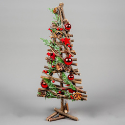 Shatchi Red LED Twig Wood Christmas Tree 50cm - Size: 0.11 x 240 x 160cm - Multi - Wilko - thumbnail 5