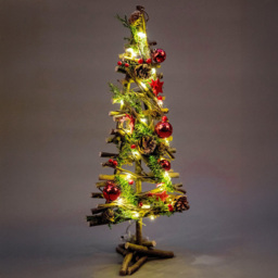 Shatchi Red LED Twig Wood Christmas Tree 50cm - Size: 0.11 x 240 x 160cm - Multi - Wilko - thumbnail 3