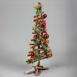 Shatchi Red LED Twig Wood Christmas Tree 50cm - Size: 0.11 x 240 x 160cm - Multi - Wilko - thumbnail 4
